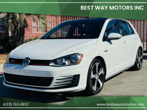 2015 Volkswagen Golf GTI for sale at BEST WAY MOTORS INC in San Diego CA