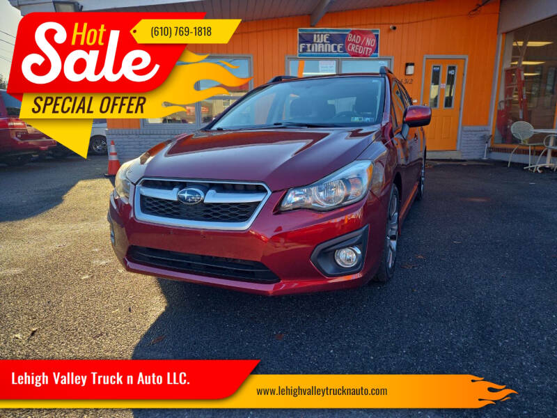 2012 Subaru Impreza for sale at Lehigh Valley Truck n Auto LLC. in Schnecksville PA