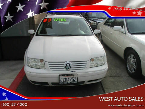 2003 Volkswagen Jetta for sale at West Auto Sales in Belmont CA