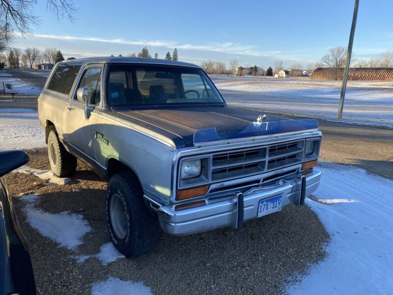 1989 Dodge Ramcharger for sale at B & B Auto Sales in Brookings SD