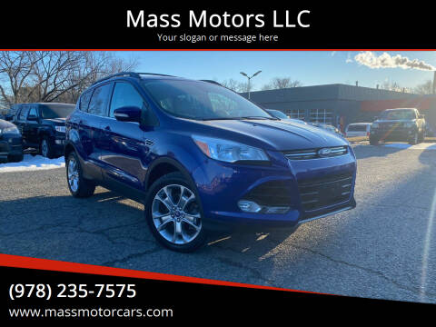 2013 Ford Escape for sale at Mass Motors LLC in Worcester MA