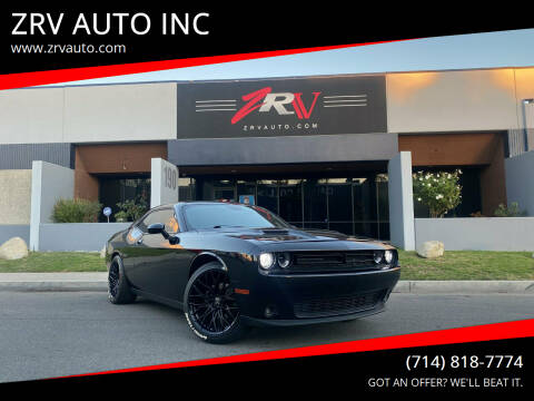 2018 Dodge Challenger for sale at ZRV AUTO INC in Brea CA