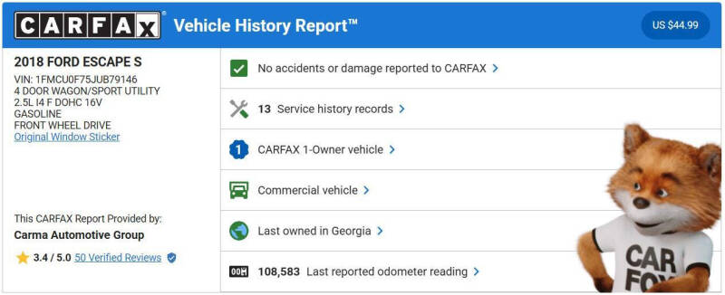 2018 Ford Escape S