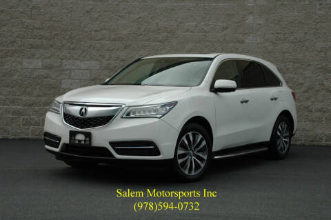 2016 Acura MDX for sale at Salem Motorsports in Salem MA