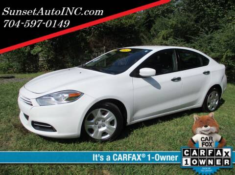 2013 Dodge Dart for sale at Sunset Auto in Charlotte NC