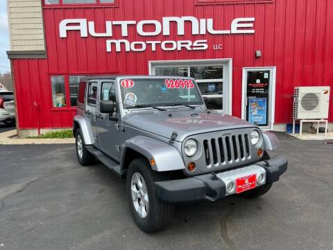 2013 Jeep Wrangler Unlimited for sale at AUTOMILE MOTORS in Saco ME