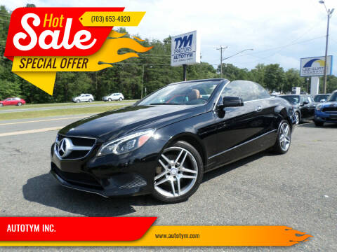 2014 Mercedes-Benz E-Class for sale at AUTOTYM INC. in Fredericksburg VA
