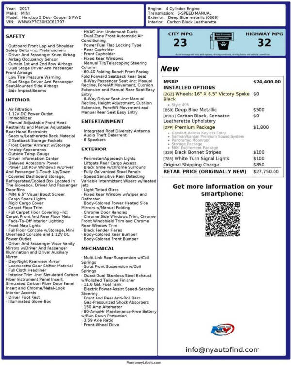 2017 MINI Hardtop 2 Door Cooper S