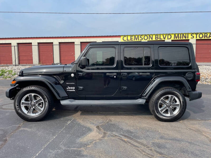 Used 2019 Jeep Wrangler Unlimited Sahara with VIN 1C4HJXEN4KW620203 for sale in Pendleton, SC