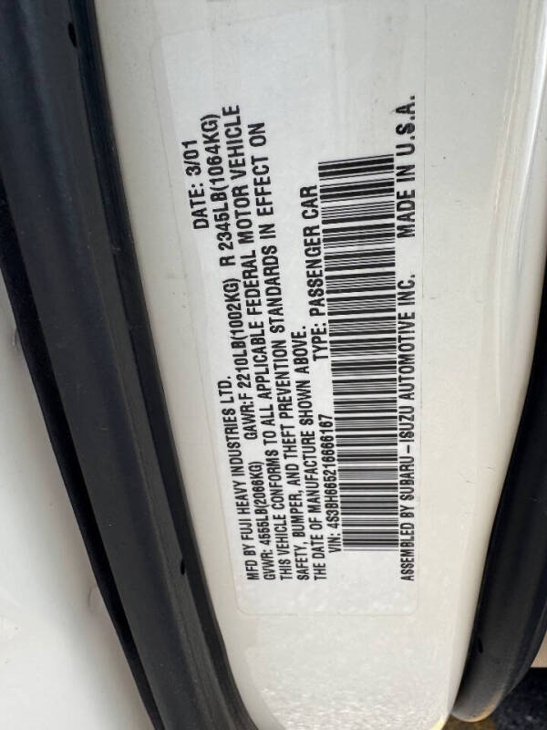2001 Subaru Outback
