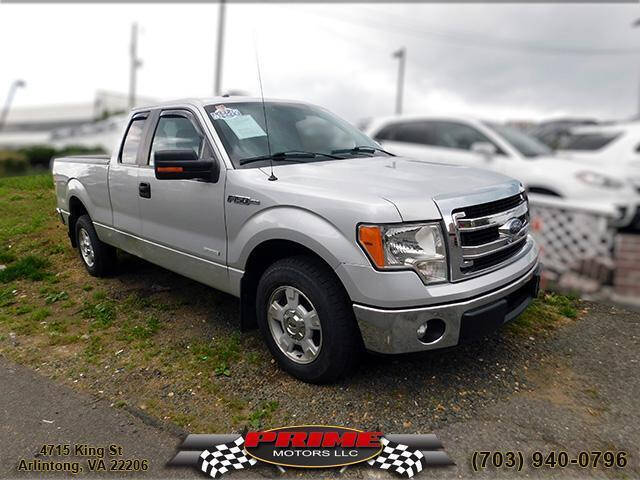 2013 Ford F-150 for sale at PRIME MOTORS LLC in Arlington VA
