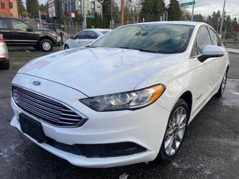 2017 Ford Fusion Hybrid for sale at SNS AUTO SALES in Seattle WA