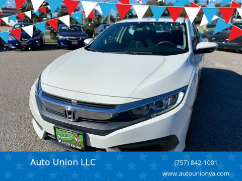 2017 Honda Civic for sale at Auto Union LLC in Virginia Beach VA