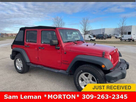 2013 Jeep Wrangler Unlimited for sale at Sam Leman CDJRF Morton in Morton IL