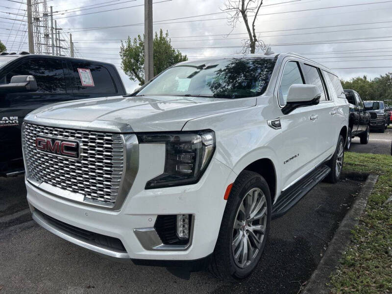 Used 2021 GMC Yukon XL Denali with VIN 1GKS1JKL8MR357094 for sale in Davie, FL