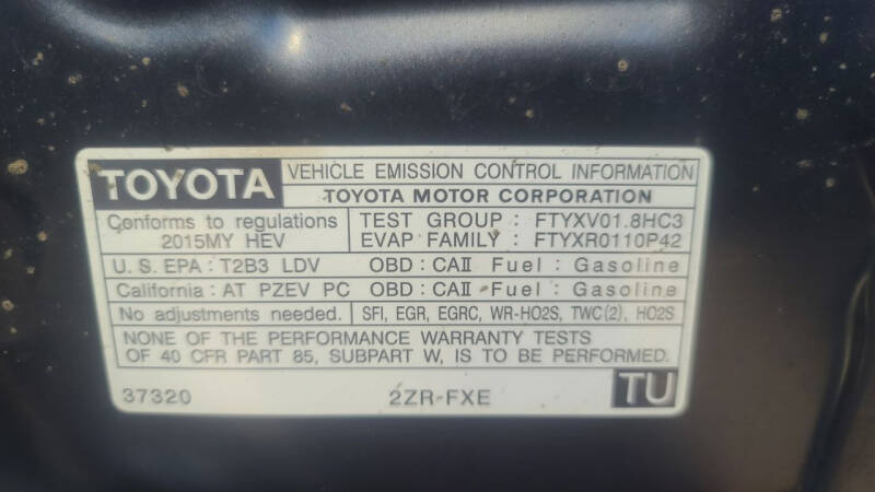 2015 Toyota Prius Three
