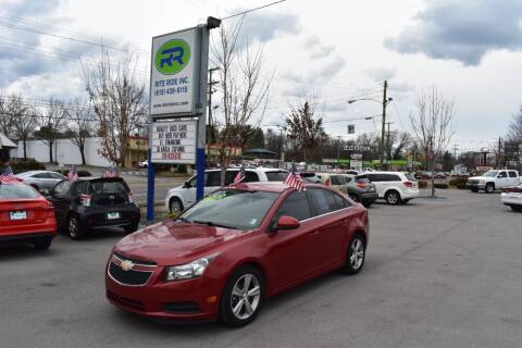 2013 Chevrolet Cruze for sale at Rite Ride Inc in Murfreesboro TN