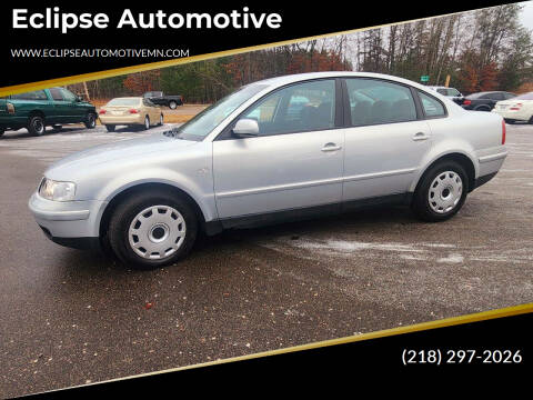 2001 Volkswagen Passat for sale at Eclipse Automotive in Brainerd MN