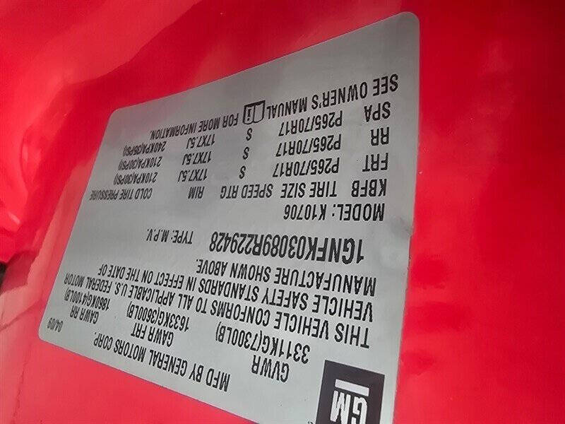 2009 Chevrolet Tahoe Special Service