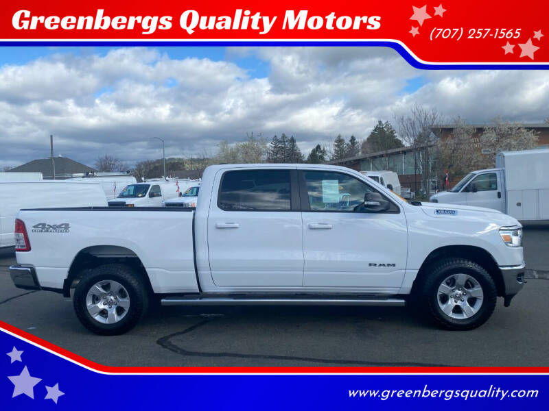 2022 RAM 1500 for sale at Greenbergs Quality Motors in Napa CA