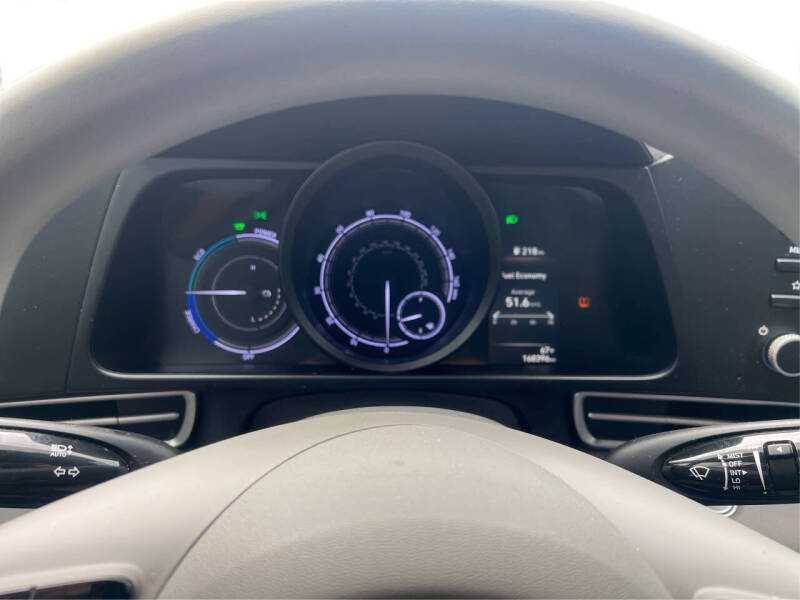 2021 Hyundai Elantra Hybrid Blue