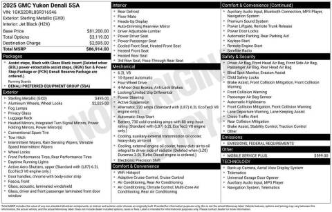 2025 GMC Yukon Denali