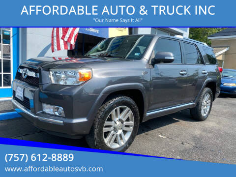 2011 Toyota 4Runner for sale at AFFORDABLE AUTO & TRUCK INC in Virginia Beach VA