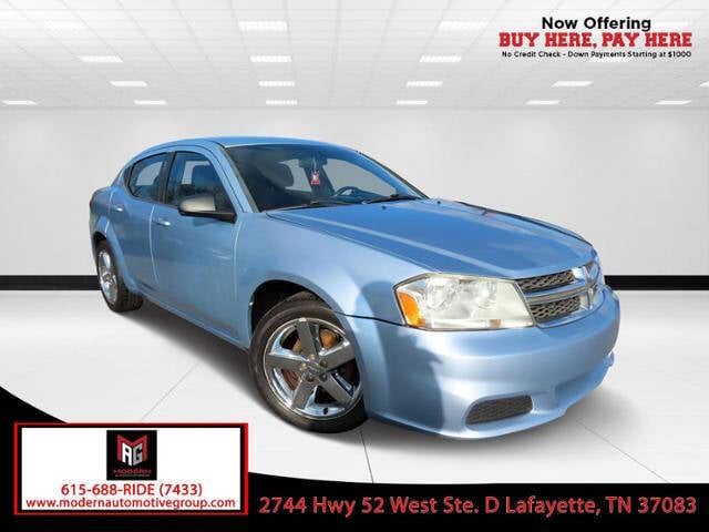 2013 Dodge Avenger for sale at Modern Automotive Group LLC in Lafayette, TN