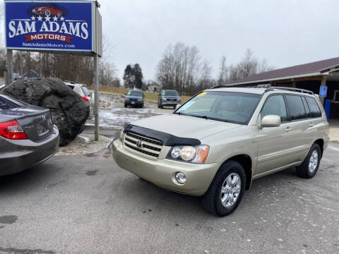 2001 Toyota Highlander for sale at Sam Adams Motors in Cedar Springs MI