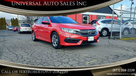 2016 Honda Civic for sale at Universal Auto Sales Inc in Salem OR