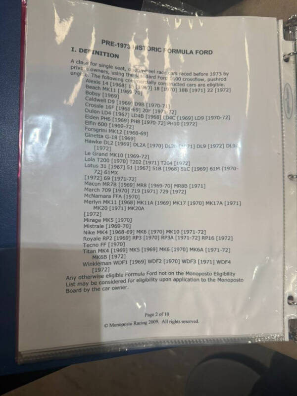 1974 Crossle Model 30F Formula Ford