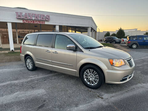 2015 Chrysler Town and Country for sale at Haynes Auto Sales Inc in Anderson SC