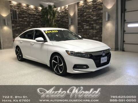 2018 Honda Accord for sale at Auto World Used Cars in Hays KS