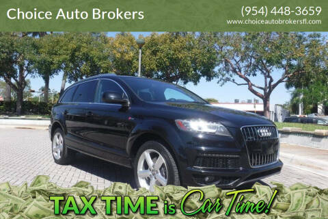 2013 Audi Q7 for sale at Choice Auto Brokers in Fort Lauderdale FL