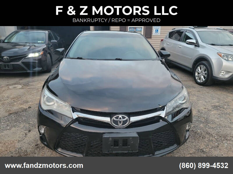2016 Toyota Camry for sale at F & Z MOTORS LLC in Vernon Rockville CT