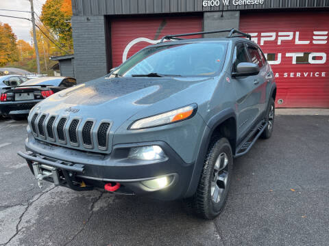 2014 Jeep Cherokee for sale at Apple Auto Sales Inc in Camillus NY