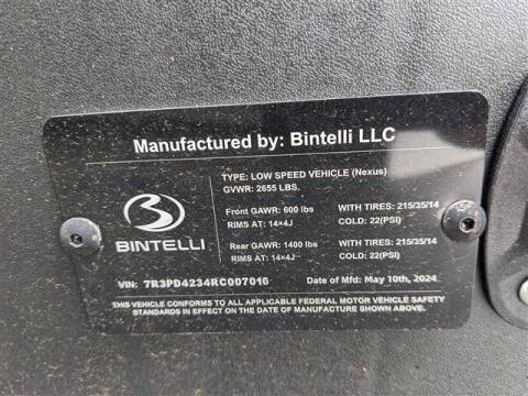 2024 Bintelli NEXUS 4PF FORWARD FACING