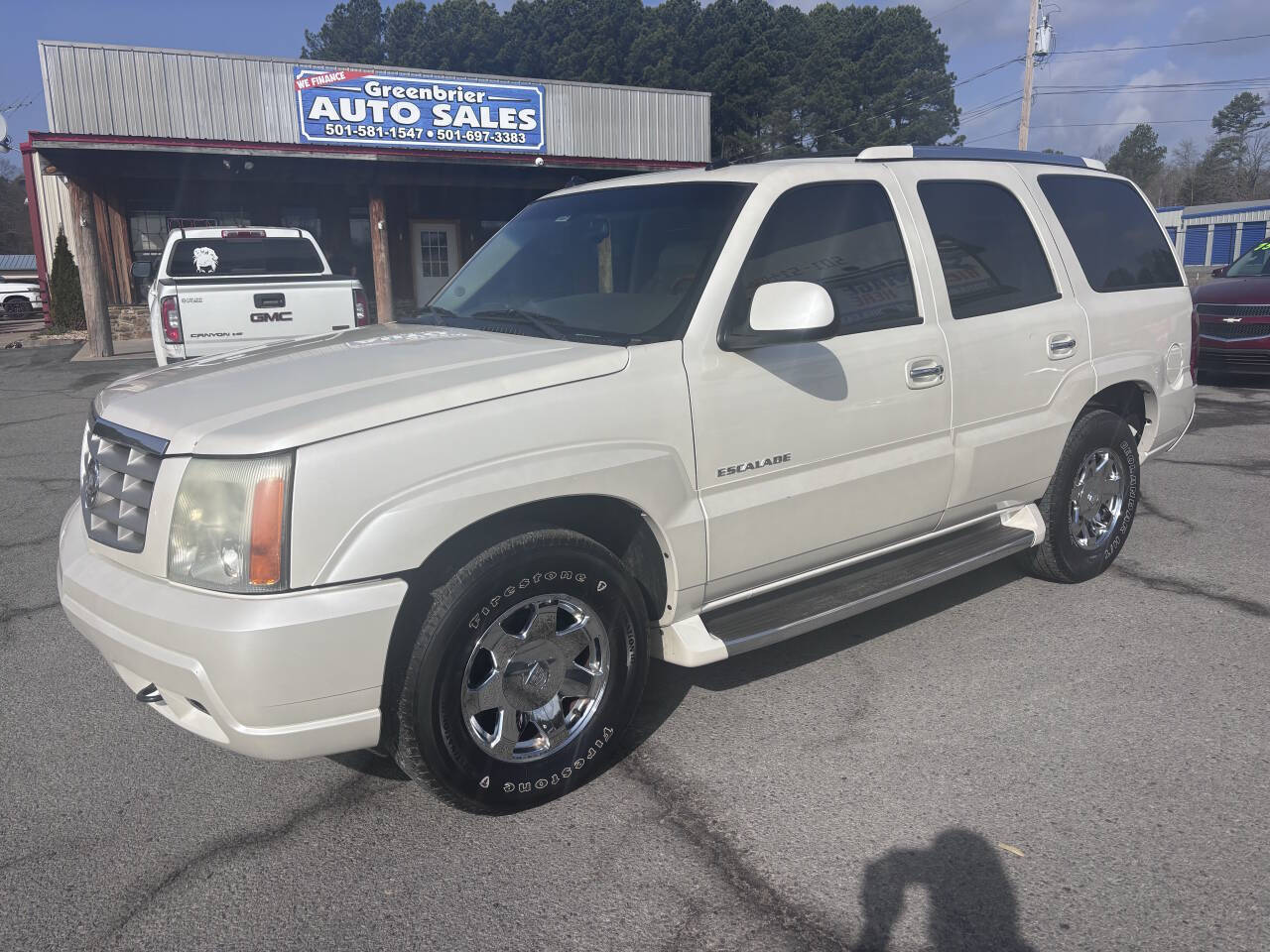 White 2003 Cadillac Escalade Base AWD 4dr SUV 1