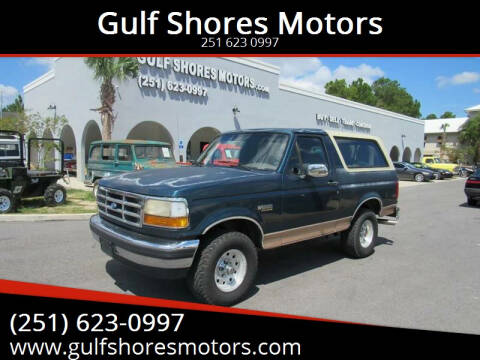 1994 Ford Bronco for sale at Gulf Shores Motors in Gulf Shores AL