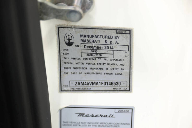 2015 Maserati GranTurismo