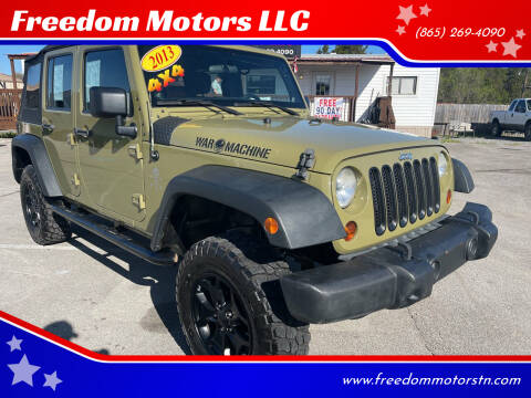 2013 Jeep Wrangler Unlimited for sale at Freedom Motors LLC in Knoxville TN