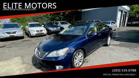 2012 Lexus ES 350 for sale at ELITE MOTORS in West Haven CT