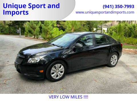 2013 Chevrolet Cruze for sale at Unique Sport and Imports in Sarasota FL