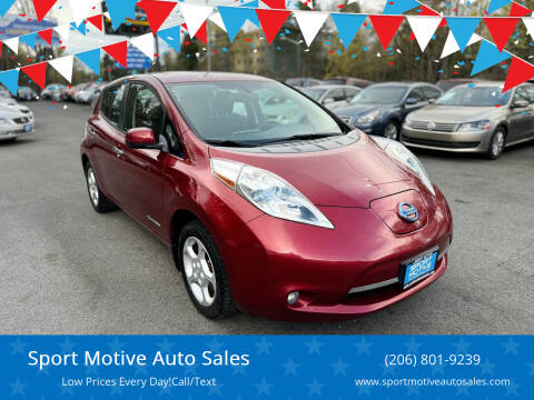 2015 Nissan LEAF for sale at Sport Motive Auto Sales in Seattle WA