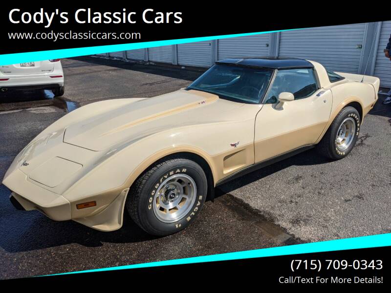 1979 Chevrolet Corvette for sale at Cody's Classic Cars in Stanley WI