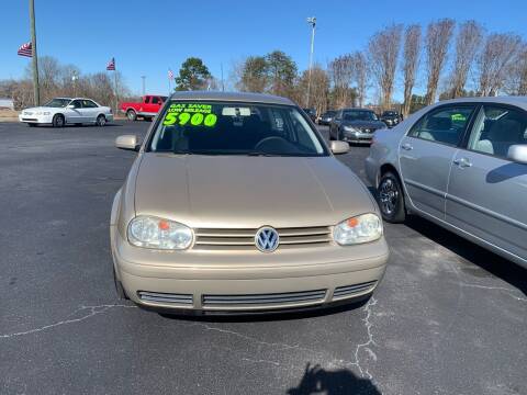 2003 Volkswagen Golf for sale at Doug White's Auto Wholesale Mart in Newton NC