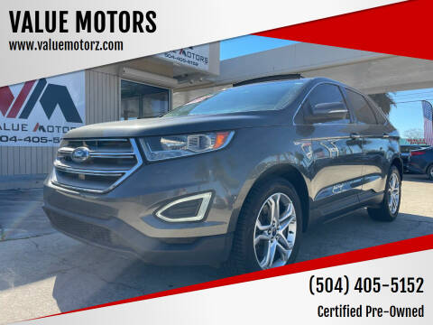 2016 Ford Edge for sale at VALUE MOTORS in Kenner LA