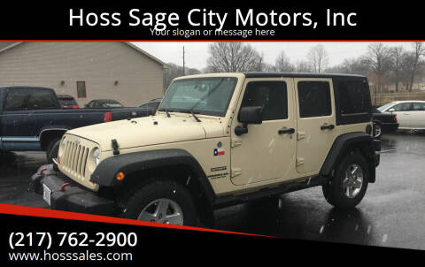 2011 Jeep Wrangler Unlimited for sale at Hoss Sage City Motors, Inc in Monticello IL