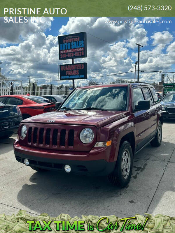2015 Jeep Patriot for sale at PRISTINE AUTO SALES INC in Pontiac MI