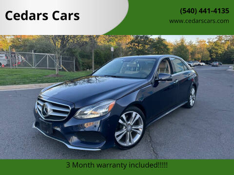 2015 Mercedes-Benz E-Class for sale at Cedars Cars in Chantilly VA